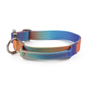 Outdoor 2 inch Heavy Duty Dog Collar Lead With Handle Combat Heavy Duty Adjustable Pet Collars Leash Tactical Dog Collar