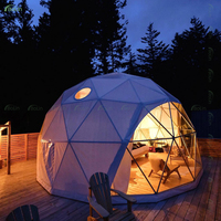 Dôme géodésique extérieur en PVC blanc personnalisé Bolin pour les sites de glamping Airbnb, les stations balnéaires et les hôtels
