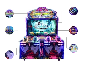 Machine d'arcade VR de tir pour 4 joueurs, simulateur de bataille de dinosaures, construction métallique, 1 an de garantie, pour parc d'attractions à monnayeur - Product Image 2