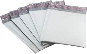 Sobres de Burbuja Ecológicos Biodegradables de 4x8 Pulgadas, Autosellables, Duraderos, Blancos, Acolchados con Burbujas - Product Image 2