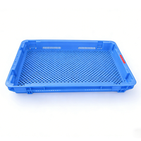 Panier de rangement en plastique pour légumes, vente en gros d'usine, conception personnalisée, empilable, ventilé
