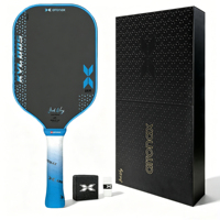 Raquette de pickleball Arronax KVL005 approuvée par l'USAPA, en fibre de carbone pour adultes - Raquette légère et portable pour l'extérieur, 225 g