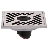 Couverture grille carrée cuisine toilette douche salle de bain moderne bain laiton drain de sol