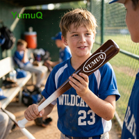 YumuQ Custom Batte d'entraînement en bois de bambou 18" / 21" pour baseball et softball, à une main, pour l'entraînement au frappeur et au lanceur (Fungo)