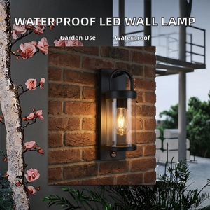 Lámpara de Pared LED Impermeable de Aluminio y Vidrio E27, Precio de Fábrica Horlite, Certificación ROHS, Iluminación de Jardín para Exteriores, 2 Años de Garantía - Product Image 2