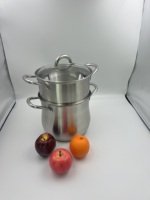 Großhandel Edelstahl Multifunktion ale Suppe Kochtopf 24cm Dampf garer Auflauf Kochute nsilien Induktion sherd Metall pfanne