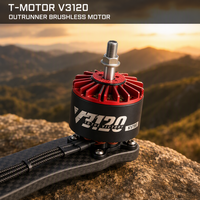 Moteur FPV Cinématique T-MOTOR V3120 500KV 700KV 3-12S pour Drone de Transport Lourd X4 X8 de 8 à 11 Pouces