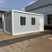 Maison conteneur métallique contemporaine de luxe, préfabriquée, portable et pliable, facile à installer, extensible, pour ferme, villa, boutique ou entrée
