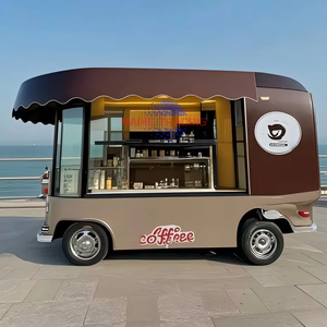 Chariot de restauration rapide mobile 2026 standard en acier inoxydable pour la vente de glaces et de repas rapides en extérieur – Camion de cuisine pas cher à vendre - Product Image 1