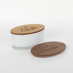 Proveedor de tapas de madera personalizadas, tarros de vidrio para velas con tapas de madera, tapas de bambú para velas, tarro, botella de almacenamiento, taza - Product Image 2