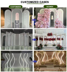 Meilleur prix - Chuppah en acrylique Cross Top 7 pieds, 8 pieds, 9 pieds - Décoration de scène de mariage, toile de fond pour événements - Product Image 5