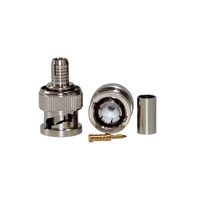 Connecteur BNC-C-J4 75 ohms haute performance, connecteur BNC mâle à sertir pour câble RG59