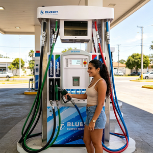 Dispensador de Combustible de Acero Inoxidable Resistente a la Corrosión BLUESKY para Gasolineras de Honduras y Áreas Costeras, Gasolina/Diésel 220V/380V - Product Image 1
