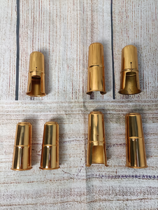 Boquilla de saxofón con cabezal dorado, boquillas de metal para saxofón alto y tenor, personalización OEM de fábrica, tapas para boquillas. - Product Image 4