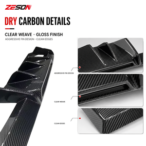 Diffuseur arrière en fibre de carbone sèche style R44 3 pièces pour BMW M2 G87 Coupé 2023+ - Product Image 4
