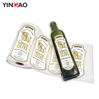 Étiquettes personnalisées pour bouteilles d'huile d'olive, impression en rouleau, étiquettes adhésives, marquage à chaud, autocollants de marque en feuille d'or, autocollants logo personnalisés