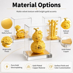 Amuleti Protettivi Personalizzati di Lusso per la Casa, in Velluto Sabbiato <span class=keywords><strong>Oro</strong></span> Puro Mille Grani, Stile Tradizionale e Moderno Personalizzabile - Product Image 3