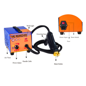 Machine à rainurer les pneus de camion haute puissance 110V/220V, coupeur et re-rainureur de caoutchouc, outils pour véhicules - Product Image 2