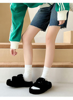 Double Cylindre Femmes Rib Cotton Crew Slouch Socks Wholesale Candy Colors Preppy Style Socks