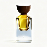 Flacon de parfum en verre transparent de luxe, nouveau design, haute qualité, vide, carré, 30ml 50ml 75ml, avec pompe pulvérisatrice pour sérum – Vente chaude