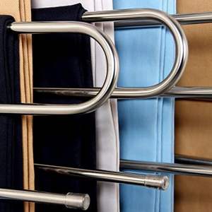 Porte-vêtements multifonctionnel antidérapant à 5 niveaux pour suspendre et ranger les vêtements et les pantalons - Vente en gros - Product Image 4