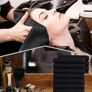 <span class=keywords><strong>Serviette</strong></span> de beauté en coton noir avec logo brodé, serviettes d'esthéticienne <span class=keywords><strong>pour</strong></span> les soins du visage, <span class=keywords><strong>masque</strong></span> gris, <span class=keywords><strong>serviette</strong></span> <span class=keywords><strong>pour</strong></span> les ongles, douce <span class=keywords><strong>pour</strong></span> le spa, salon de coiffure - Product Image 2