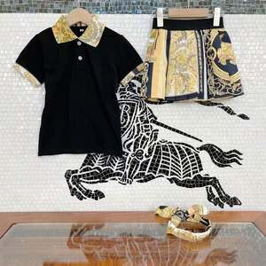 Nouvelle collection été : Vêtements haut de gamme pour enfants – Tenues assorties pour frères et sœurs (garçons et filles) – Jupes, polos et shorts pour garçons, pantalons assortis - Product Image 4