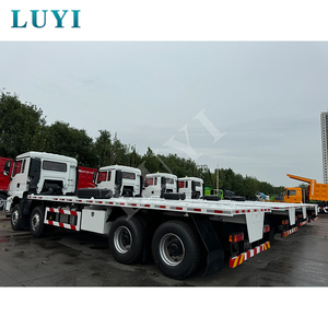 شاحنة شاكمان M3000S 8x4 ذات سطح مسطح بحمولة 25 طن للخدمات اللوجستية ونقل الحاويات، شاحنة ذات سطح مسطح للبيع - Product Image 2