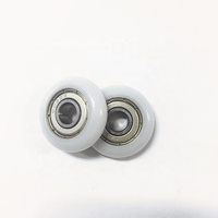 Rueda de rodillo de polea de plástico Circular con rodamiento de bolas de acero cromado 626ZZ con revestimiento de POM de 6x34x10mm para impresora 3D de puerta de ventana