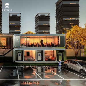 Maison capsule préfabriquée de luxe à deux étages - Boutique/hôtel instantané avec salon, <span class=keywords><strong>cuisine</strong></span> et chambre à coucher, prêt à l'emploi - Product Image 1