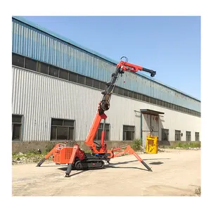 Construction Foldable 3T Hydraulic Spider Crawler Crane Fly Jib mini crawler crane price