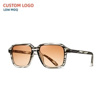 Lunettes de soleil polarisées tendance au design vintage avec logo personnalisé, monture PC, protection UV pour hommes et femmes