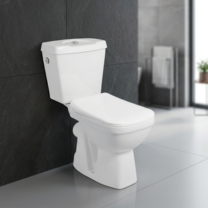 Inodoro de Dos Piezas de Cerámica Blanca con Certificación CUPC, Inodoro de Descarga por Arrastre, Montado en el Suelo, para Baño - Product Image 6