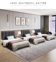 JDC-03 Ensemble de chambre à coucher d'hôtel Meubles lits d'hôtel conçus sur mesure mobilier contemporain Meubles d'hôtel Meubles de maison