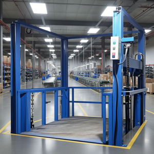 Lift Barang Hidrolik Vertikal Luar Ruangan 3 Lantai Kapasitas 1000kg Model LEO SJD Hemat Biaya Ukuran Meja 2m*3m - Product Image 5