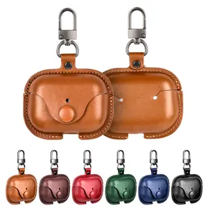 Nouveau classique Protection en cuir écouteur Portable pochette étui pour Airpod Pro étui écouteur couverture accessoires pour Apple Airpods 2