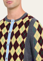 Pull pour homme rétro bicolore en tricot d'hiver avec motif Argyle, logo personnalisé, conception ODM