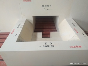 Briques réfractaires en corindon AZS coulé fondu, haute teneur en Al2O3, résistance au feu 1770-2000°C, blocs de pavage, prix compétitif, fournis par l'usine HCR - Product Image 6