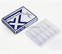 Boîte en papier personnalisée avec insert en blister pour l'emballage de flacons en verre