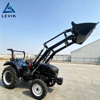 Tracteur agricole à roues haute performance 50HP 70HP 90HP avec moteur diesel, compact, pour la culture et le transport en verger