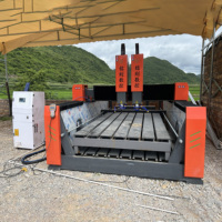 Machine de gravure automatique CNC 4 axes pour pierres tombales, marbre, granit, en vente