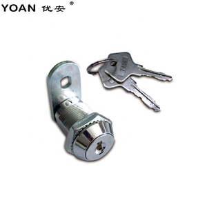 Nhà Máy Cung Cấp Quý Lần Lượt Khóa Phẳng Wafer Key Sáng Chrome Mạ Xi Lanh Khóa Kim Loại Tủ Cam Khóa - Product Image 1