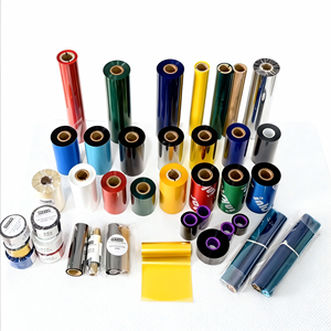 Cinta de Carbón a Base de Cera de Color Amarillo Mango para Etiquetas de Embalaje de Frutas Tropicales - Product Image 1