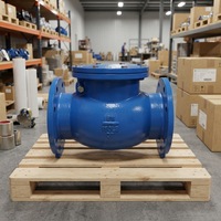 Válvula de Retención de Hierro Dúctil, Conexión con Brida, Estándar ANSI 150LB, Válvulas Unidireccionales Anti-Reflujo