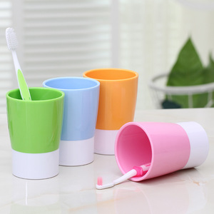 Levijia Toothbrush Holder And Rinse Cup Set 4 Piece Plastic Bathroom Storage Rack With Cups For Family Use - Product Image 3