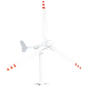 저풍속 수평풍력발전기 3KW 3 날 수직풍력터빈 고효율화