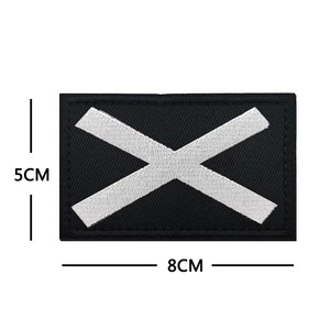 Siyah sakal işlemeli yamalar sis kano ileri gözlemler grup X Hats F iskelet parmak Edward rozetleri için şapkalar - Product Image 4