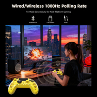 Control de Juego Inalámbrico Anbernic RGG01, Gamepad Electrónico para Móvil con Pantalla IPS 2.5D, Giroscopio de 6 Ejes y Vibración