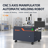 Plateforme de soudage laser automatique CNC 2000W 5 axes, machine de soudage laser pour tôles métalliques avec refroidissement par eau