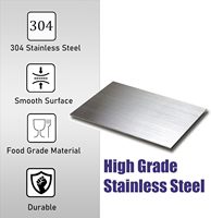 Planche à découper en acier inoxydable 304, nouvelle conception 2026, épaisseur 1,5 mm, non toxique, réversible, hygiénique, pour la cuisine